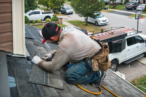Professional Flat Roof Repair technician working in Ellenboro, NC